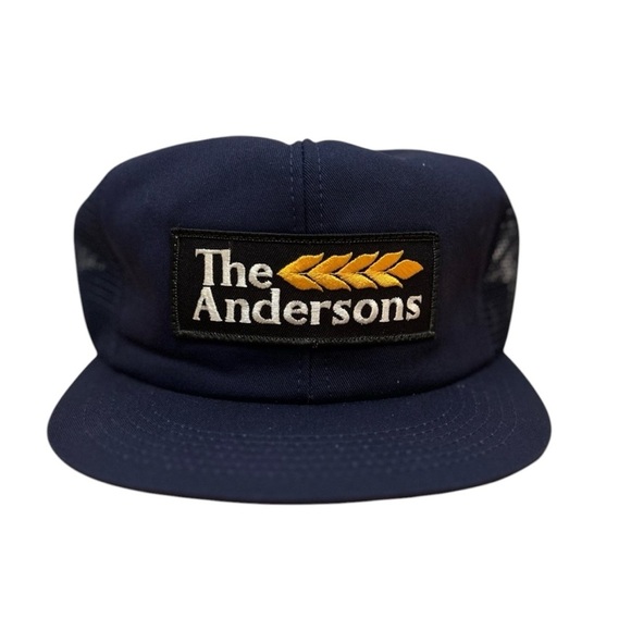 Vintage USA MADE K Products The Andersons Farm AG Patch Trucker Hat Snapback Cap - Picture 1 of 2